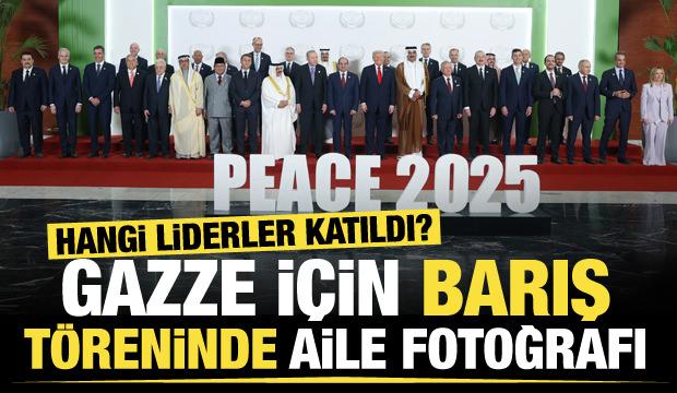 Gazze barış törenine kimler katıldı? İşte o kareler