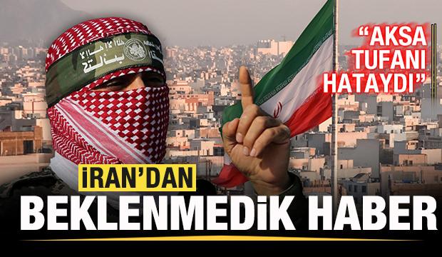 İran'dan beklenmedik haber: Aksa Tufanı bir hataydı