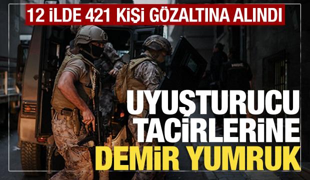 Konya merkezli 12 ilde Narkokapan operasyonu: 421 kişi gözaltına alındı