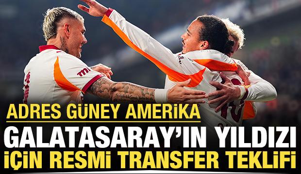 Galatasaray'ın yıldızına resmi transfer teklifi: Adres Güney Amerika