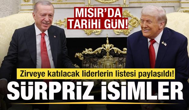 Mısır'da tarihi gün! Zirveye katılacak liderlerin listesi paylaşıldı! Sürpriz isimler
