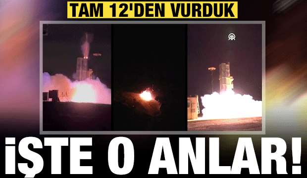 Orta menzilli 'Hisar-0' 12'den vurdu! Müthiş anlar kamerada...