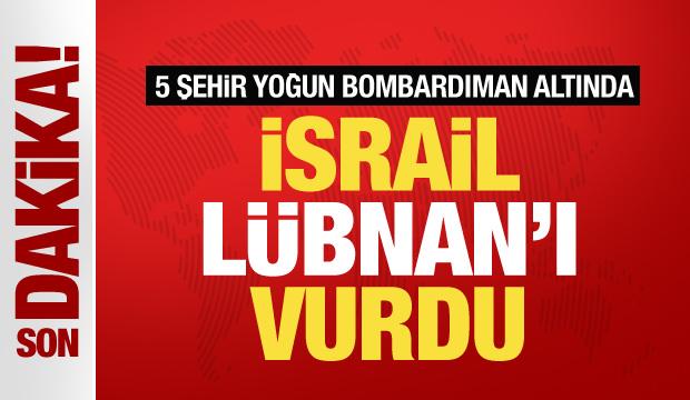 Son dakika! İsrail Lübnan'ı vurdu