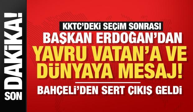 Son dakika! KKTC'deki seçim sonuçlarına Türkiye'den ilk tepkiler