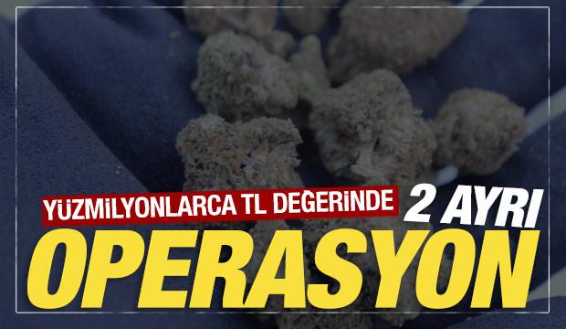 Tekirdağ ve Edirne'de 2 operasyon: 809 milyon TL değerinde uyuşturucu ele geçirildi