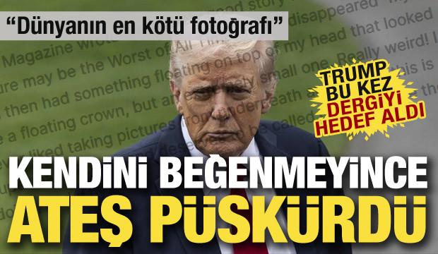 Time dergisi kapak yaptı: Trump fotoğrafını beğenmedi: Saçımı yok etmişler!