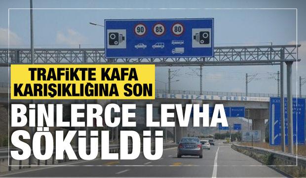 Trafikte yeni dönem: Kafa karıştıran 20 bin levha kaldırıldı