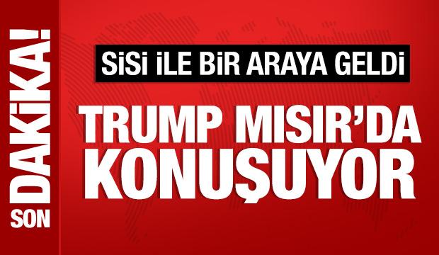 Trump'tan Mısır'da önemli açıklamalar