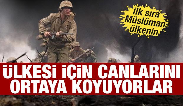 Ülkem için savaşırım diyen azalıyor! İşte canını ortaya koyan ülkeler...
