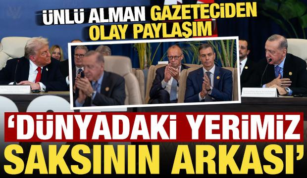 Ünlü Alman gazeteciden olay paylaşım! 'Dünyadaki yerimiz: Saksı bitkisinin arkasında...'