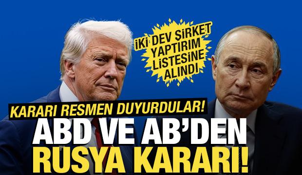 ABD ve AB'den Rusya kararı! Kararı resmen duyurdular