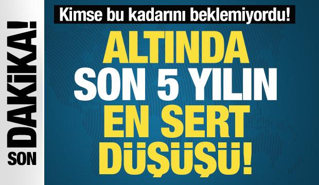 Altında son 5 yılın en sert düşüşü! İşte son fiyatlar...