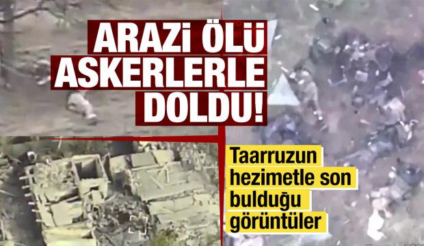 Arazi ölü askerlerle doldu! Taarruzun hezimetle son bulduğu görüntüler paylaşıldı