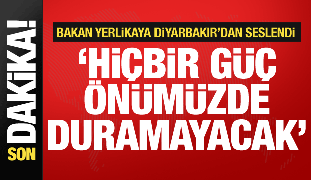 Bakan Yerlikaya'dan Diyarbakır'da Terörsüz Türkiye mesajı: Önümüzde duramayacaklar