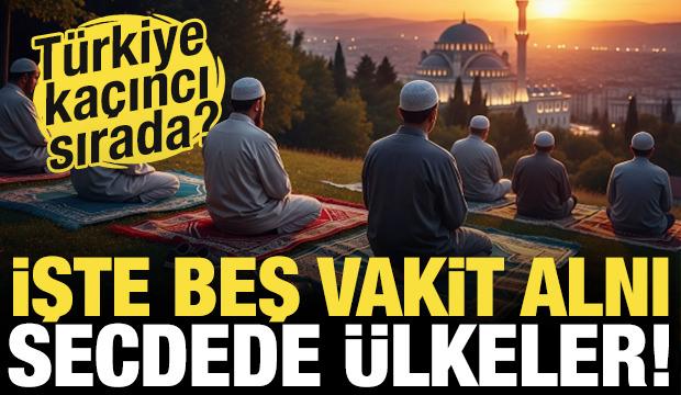 Beş vakit namazı kılanların en çok olduğu ülkeler açıklandı! Türkiye kaçıncı sırada?