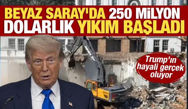 Beyaz Saray'da milyon dolarlık yıkım başladı