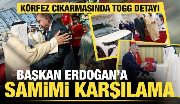 Cumhurbaşkanı Erdoğan'a Kuveyt'te samimi karşılama