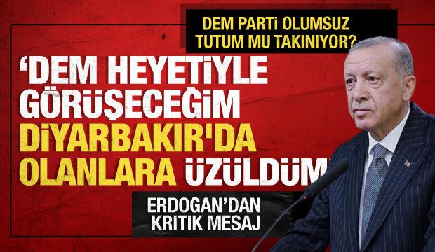 Cumhurbaşkanı Erdoğan'dan DEM Parti açıklaması: Düşünmek istemiyorum!