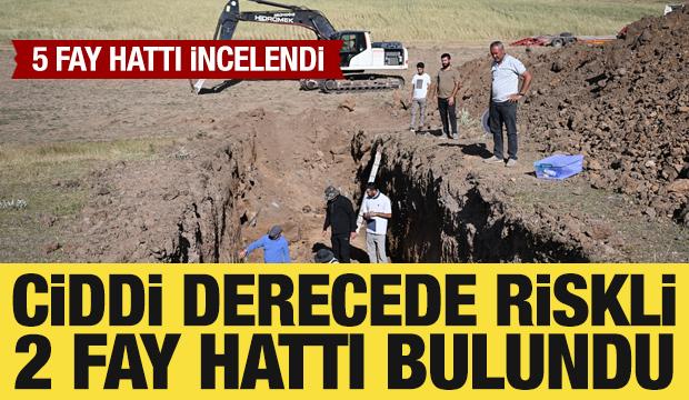 Doğu'da 5 fay hattı incelendi: Ciddi derecede riskli 2 fay bulundu