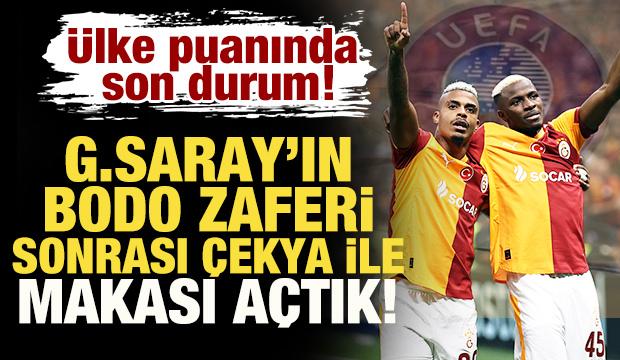 Galatasaray'ın Bodo zaferi sonrası Çekya ile makası açtık! Ülke Puanında son durum