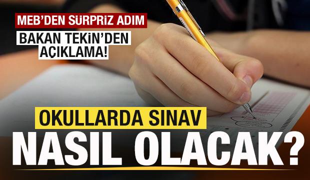 MEB sürpriz adım! Okullarda sınavlar nasıl olacak? Bakan Tekin'den son dakika açıklaması!