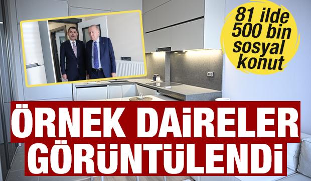 Örnek daireler hayran bırakıyor! Yüzyılın Konut Projesi'nde her ayrıntı düşünüldü