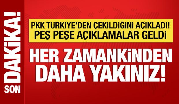 PKK, Türkiye'den çekildi: Peş peşe açıklamalar