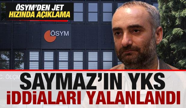 Saymaz'ın YKS iddialarına yalanlama! ÖSYM'den jet hızında açıklama geldi