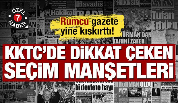 Seçim sonrası KKTC'de dikkat çeken manşetler... Provokatif gazeteden kışkırtıcı başlık