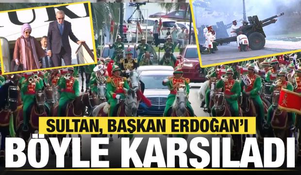 Son dakika... Başkan Erdoğan Umman'da! Böyle karşılandı...