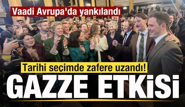 Tarihi seçimde zafere uzandı! Vaadi Avrupa'da yankılandı! Gazze etkisi