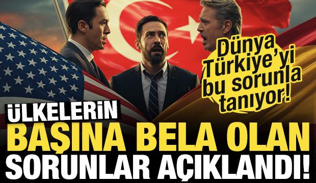 Ülkelerin başına bela olan sorunlar açıklandı! Dünya Türkiye'yi bu sorunla tanıyor!