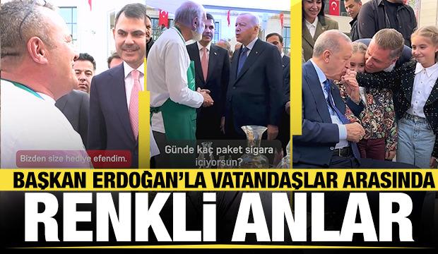 Bakan Murat Kurum Cumhurbaşkanı Erdoğan'ın vatandaşla sohbetini paylaştı