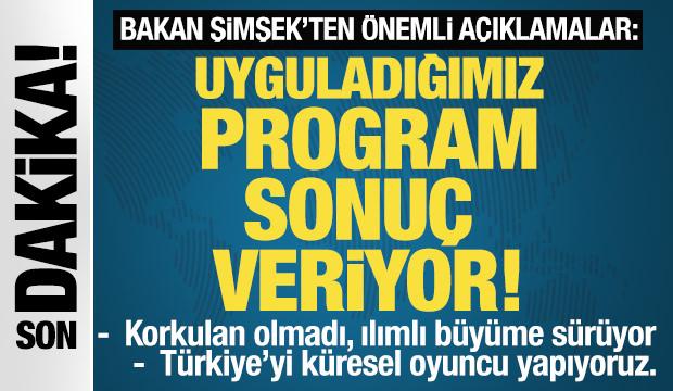 Bakan Şimşek açıklama yapıyor: Enflasyonda düşüş sürüyor.