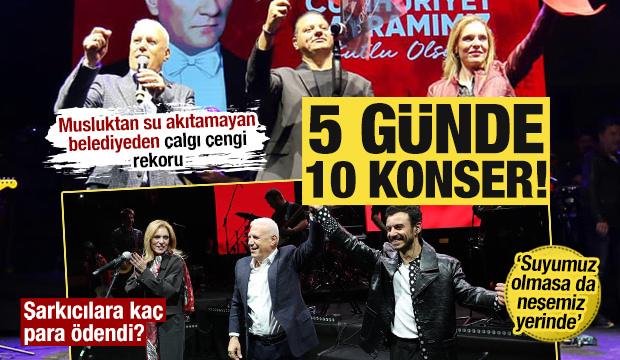 Barajlar kurudu sahneler kuruldu... Musluğundan su akmayan Bursa’da 5 günde 10 konser!