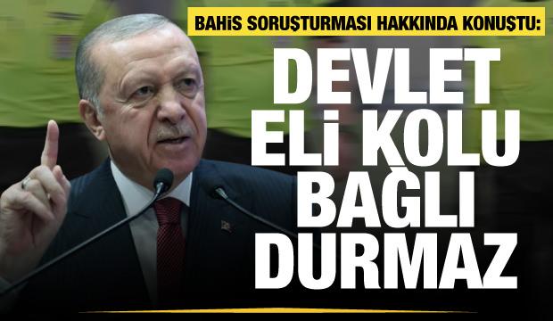 Cumhurbaşkanı Erdoğan futbolda bahis skandalıyla ilgili ilk kez konuştu