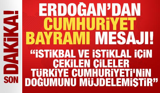 Cumhurbaşkanı Erdoğan: İstiklal için çekilen çileler Türkiye'nin doğumunu müjdelemiştir