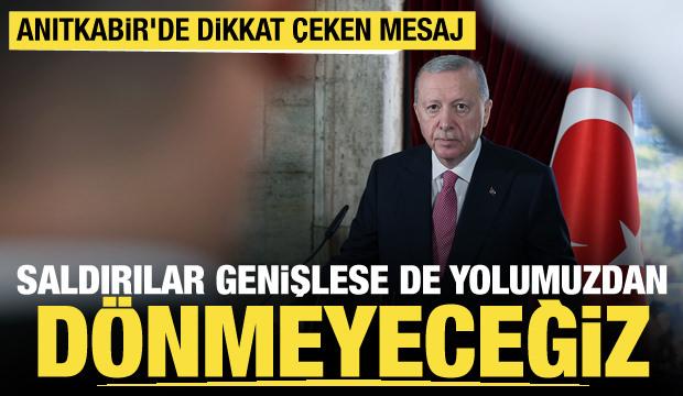 Cumhurbaşkanı Erdoğan ve devlet erkanı Anıtkabir'de