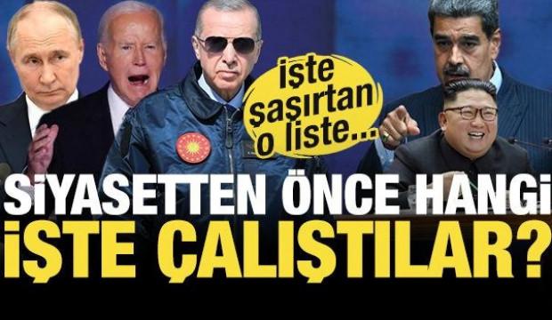 Dünya liderlerinin ilk meslekleri ! Dünyayı yönetmeden önce bakın ne iş yapıyordu