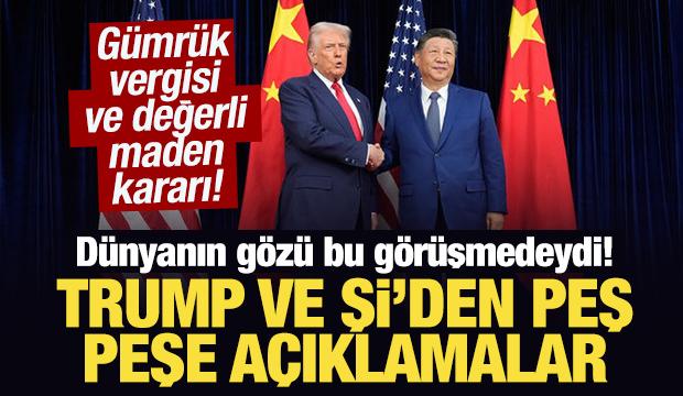 Dünyanın gözü bu görüşmedeydi! Trump ve Şi'den peş peşe açıklamalar