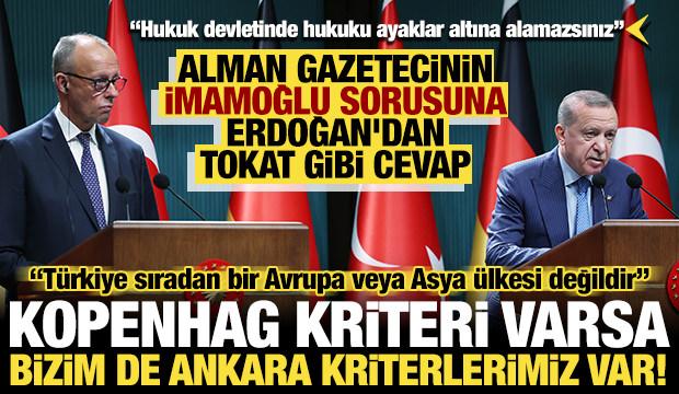Erdoğan ve Merz'den ortak basın toplantısı: AB çıkışı ve Eurofıghter mesajı!