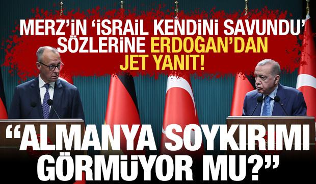 Erdoğan'dan Alman Başbakanı'na 'İsrail' tepkisi: Siz bunları görmüyor musunuz?