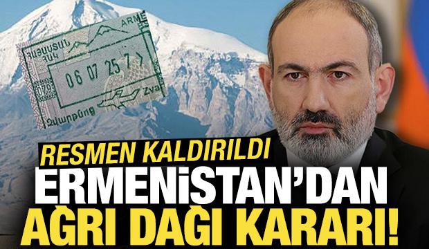 Ermenistan'dan Ağrı Dağı kararı! Resmen kaldırıldı