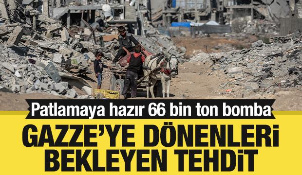 Gazze'ye dönenler 66 bin tonluk mayın tarlasıyla karşı karşıya
