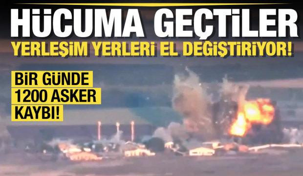 Hücuma geçtiler: Yerleşim yerleri el değiştiriyor! Bir günde 1200 asker kaybı!