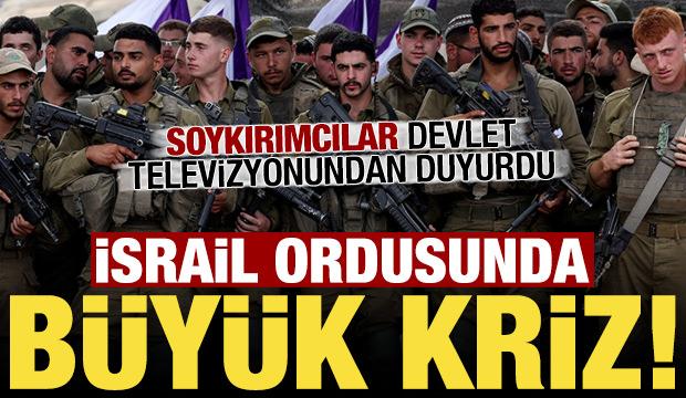 İsrail ordusunda büyük kriz! Devlet televizyonu duyurdu...