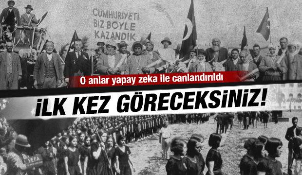 MEB’den 29 Ekim’e özel video: Arşiv fotoğrafları yapay zeka ile canlandırıldı