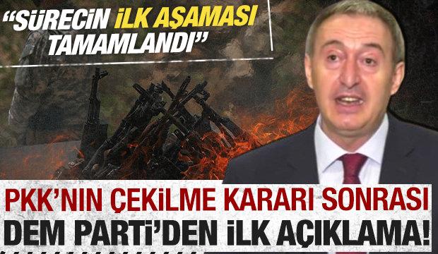 PKK'nın Türkiye'den çekilme kararının ardından DEM Parti'den ilk açıklama!