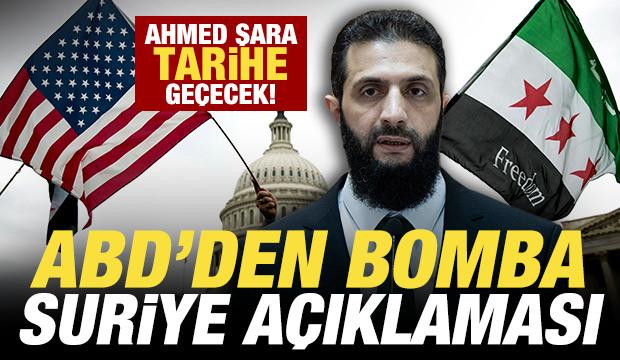 Son dakika: ABD'den bomba Suriye açıklaması! Şara tarihe geçecek