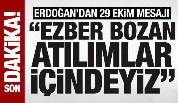 SON DAKİKA: Cumhurbaşkanı Erdoğan: Türkiye Cumhuriyeti, Milletimizin son çatısıdır